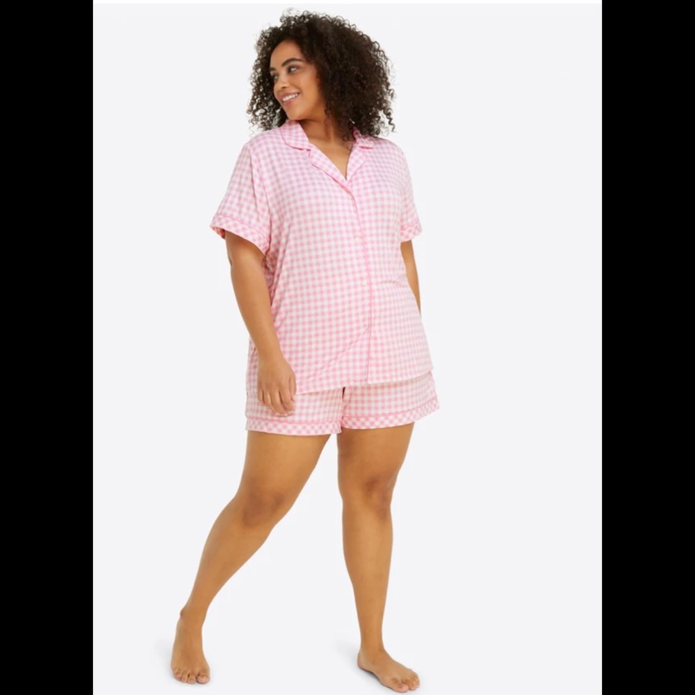🤍💗Draper James Sara pJ set in pink gingham. NWOT. 2X